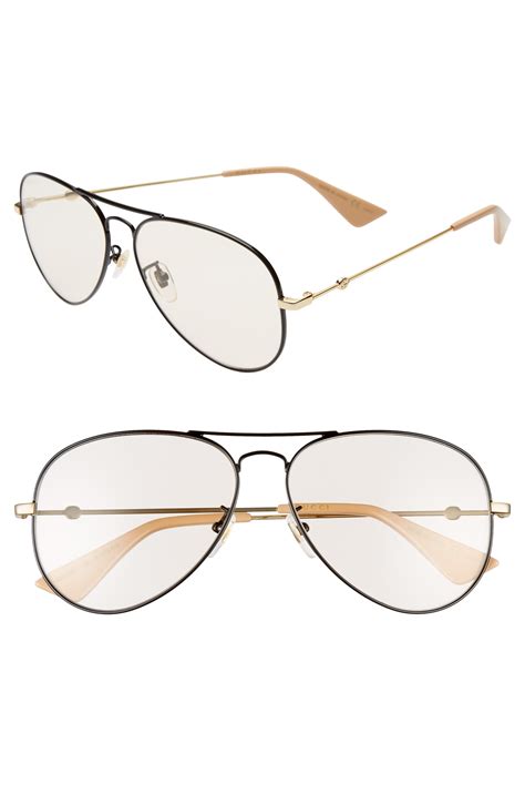 gucci oversized aviators|gucci 60mm aviator sunglasses.